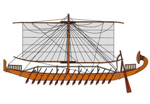 Barca legno egiziana