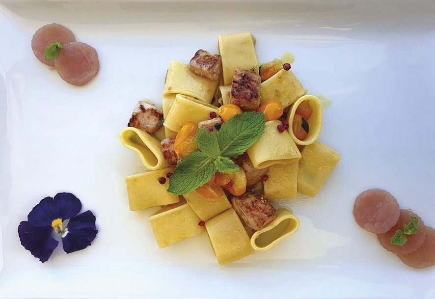 Paccheri tonno e menta