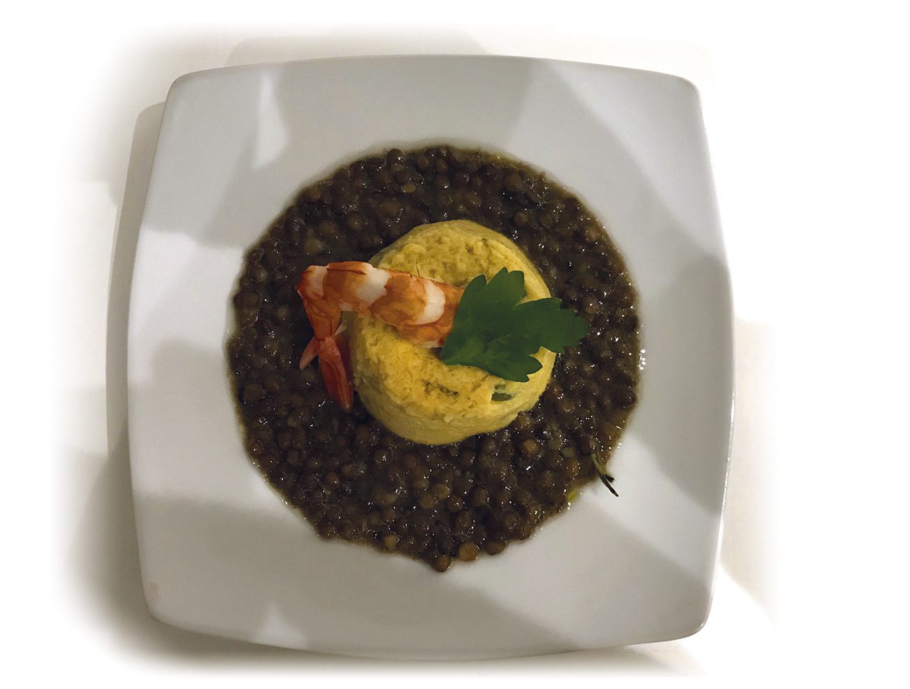 flan-patate-lenticchie-gambero