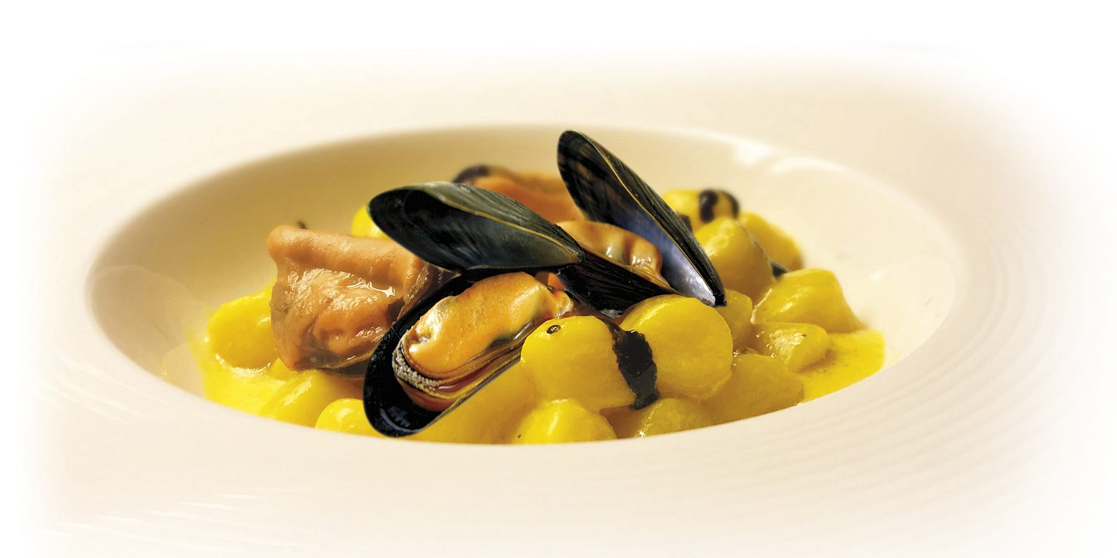 Gnocchi-cozze-zafferano