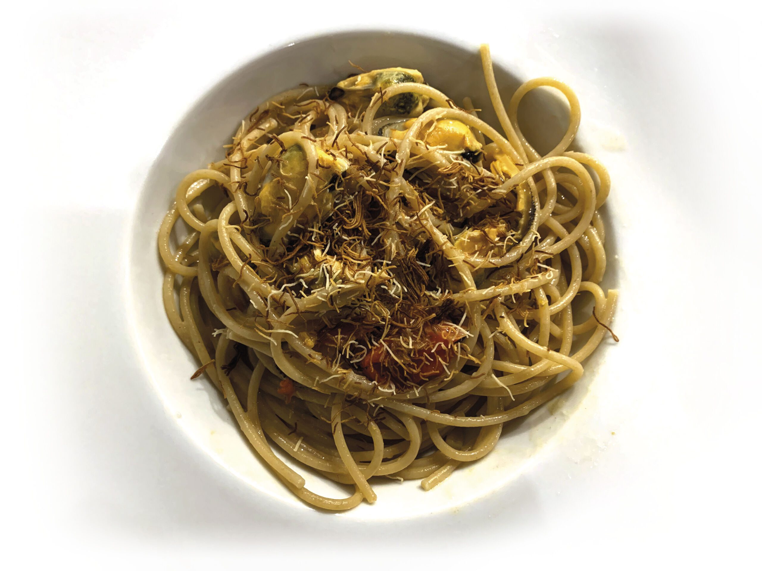 pasta-ingrale-cozze e pecorino