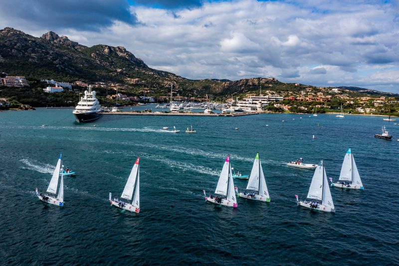 Seconda giornata di stadium race all'interno del porto di Porto Cervo Marina, SAILING Champions League Final 2021. Foto credit: SAILING Champions League/Sailing Energy