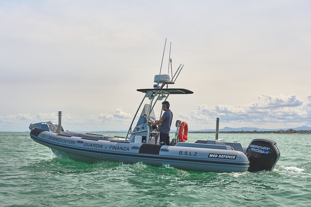 Ultimo RHIBS MED DEFENSE per la Guardia di Finanza esposto al Salone Nautico di Venezia il prossimo 30 maggio.
