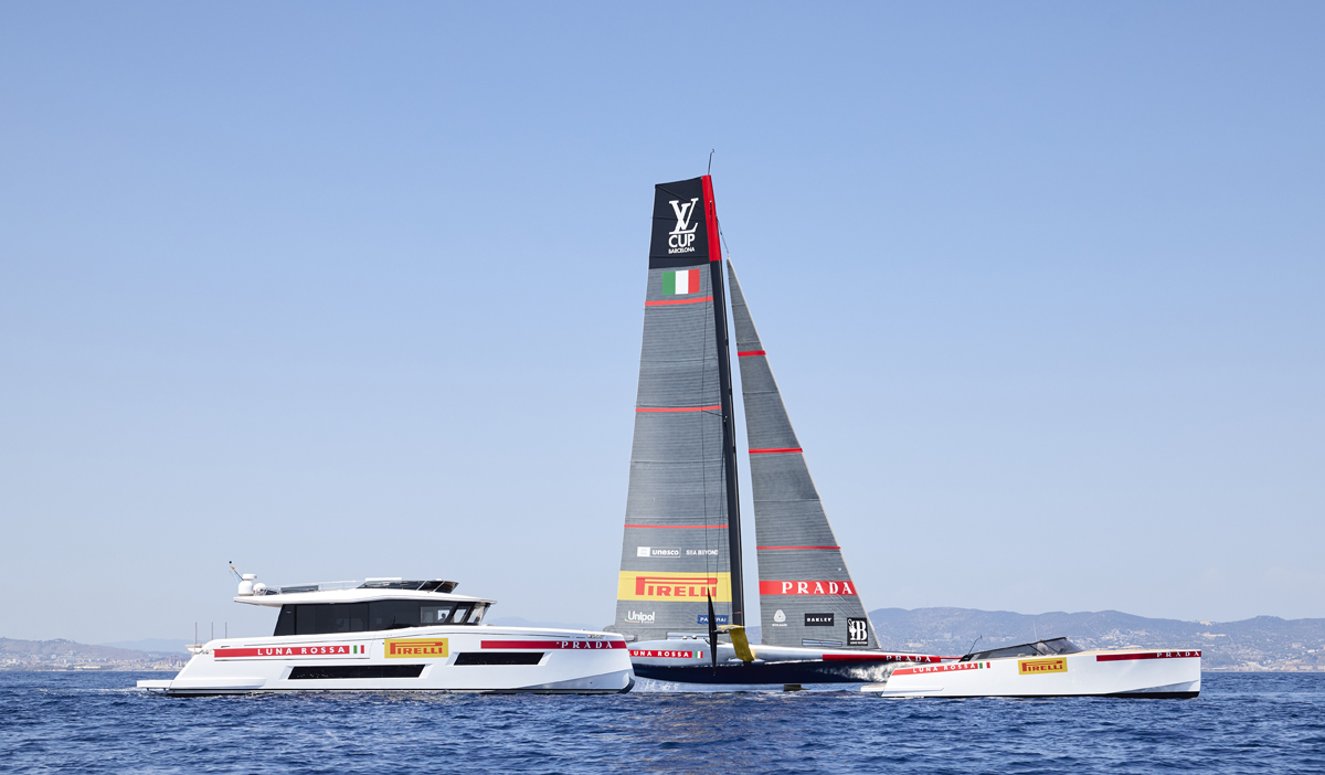 Cantiere del Pardo, Official Supplier di Luna Rossa Prada Pirelli per la 37ª America's Cup, schiera il Pardo Endurance 72 e il VanDutch 48.