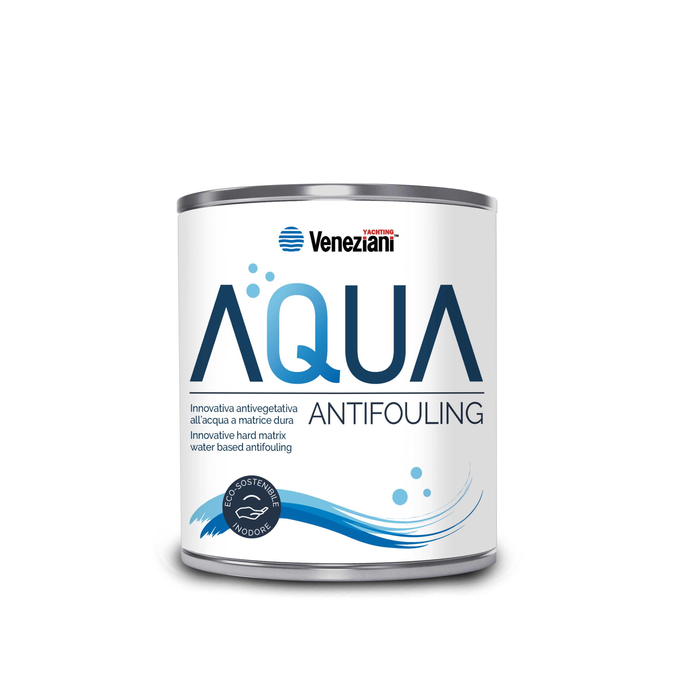 AQUA Antifouling: l'antivegetativa ecologica di Veneziani Yachting, alte prestazioni e rispetto per l'ambiente marino.