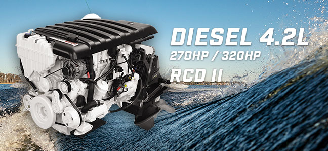 Scopri il nuovo motore Mercury Diesel 4.2L con certificazione RCD II, prestazioni elevate, efficienza e basse emissioni.