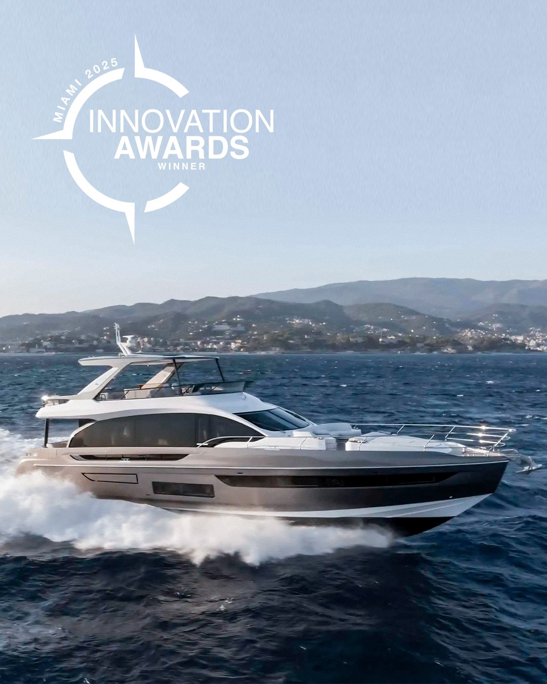 Azimut Fly 72 vince il Miami Innovation Awards 2025 per design e innovazione al Miami International Boat Show.
