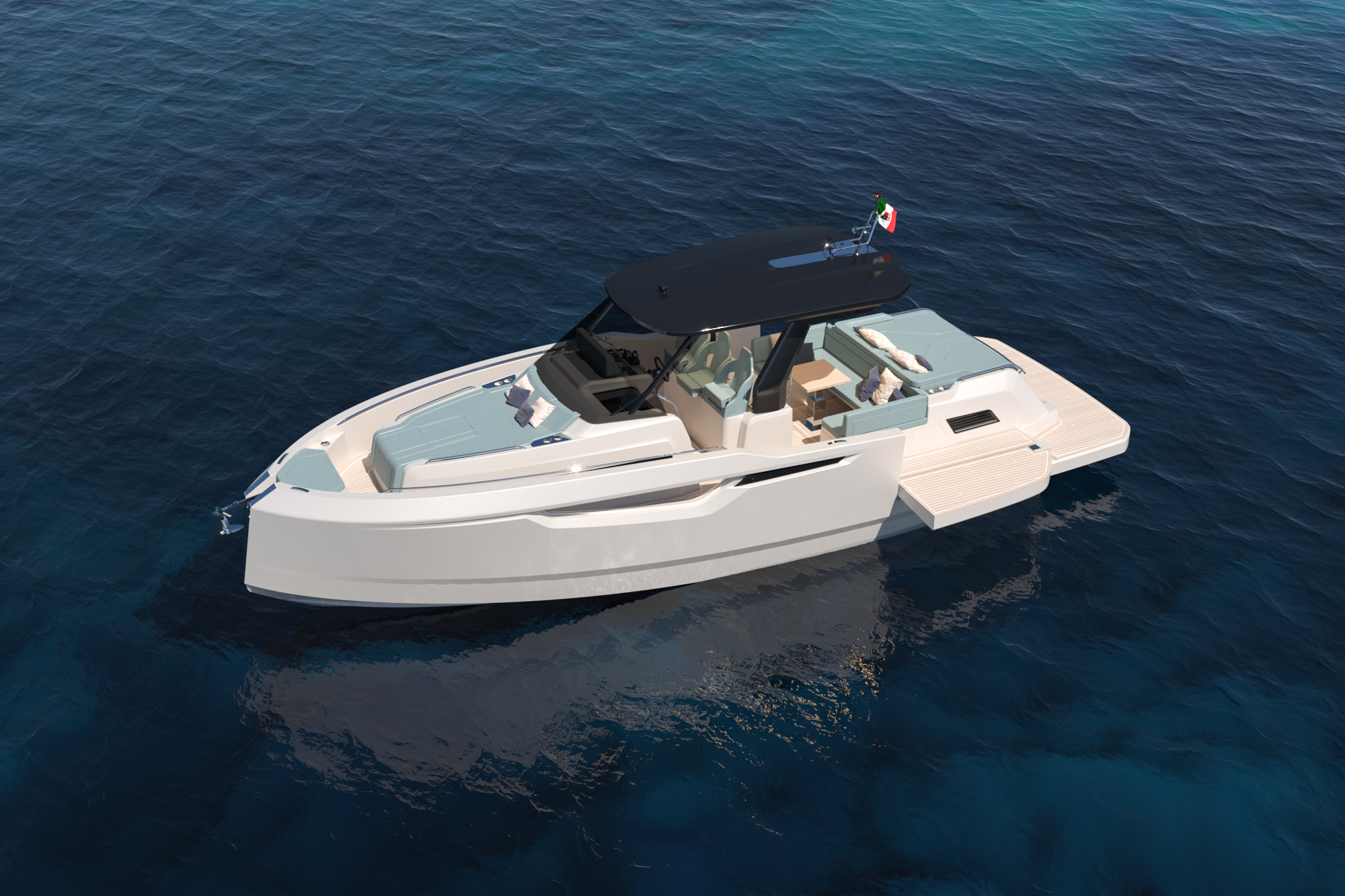 Cayman Yachts 380 WA debutta al NauticSud 2025: eleganza, prestazioni e comfort in un'imbarcazione da 10 metri.