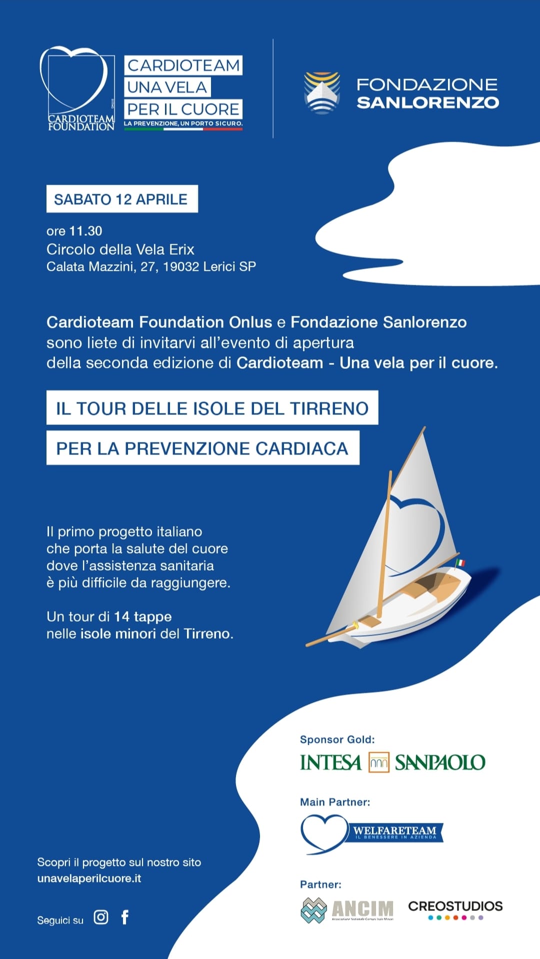 Screening cardiaci gratuiti nelle isole del Tirreno: riparte il tour “Una Vela per il Cuore” 2025.