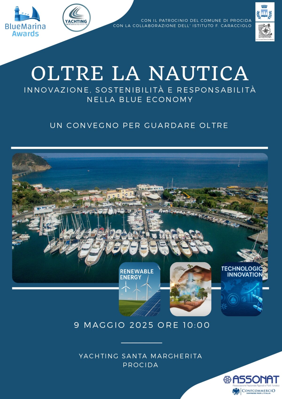 Il 9 maggio a Procida il convegno Blue Marina Awards su innovazione, sostenibilità e futuro della nautica.