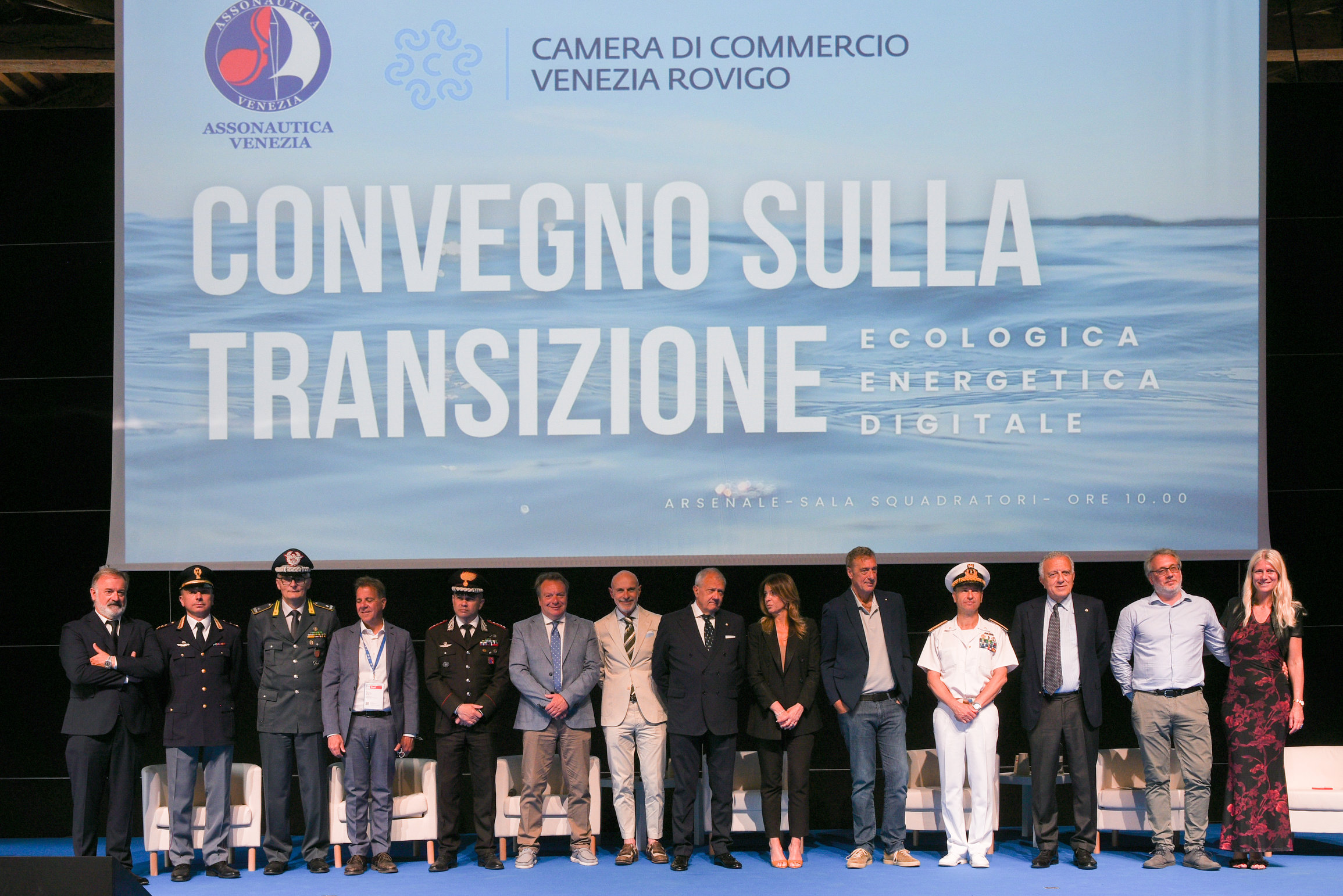 V edizione convegno Transizione Ecologica Venezia 2025. Premio Venezia per il Mare al Ministro Musumeci. Innovazione e sostenibilità nautica all'Arsenale.