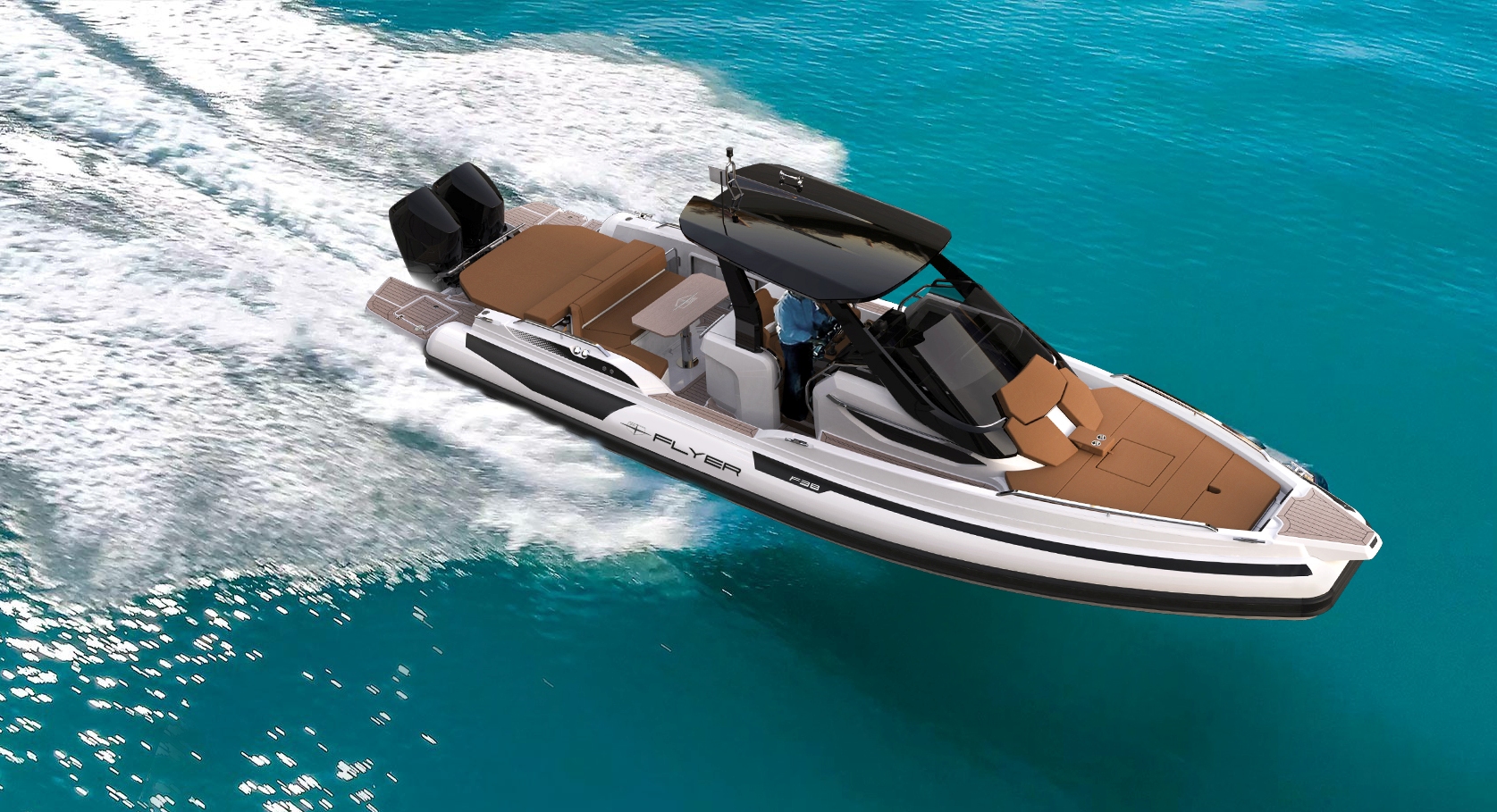 Flyer F38 in anteprima mondiale al Salone di Genova 2025: design audace, comfort e potenza fino a 800 hp.