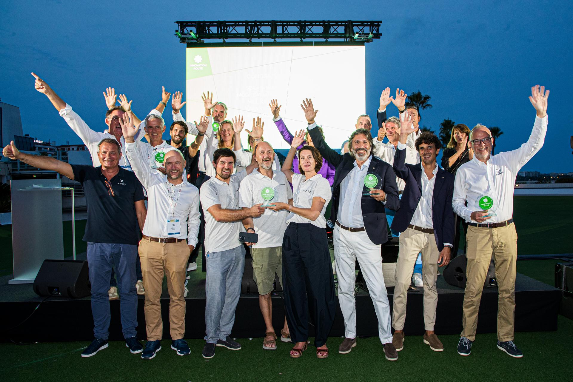 Innovation Route Awards Cannes Yachting Festival 2025: vincitori innovazione nautica sostenibile. SEA.AI, MODX, Benetti.